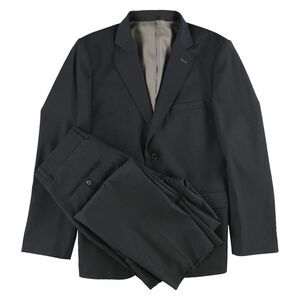 BRAVEMAN Mens Solid Unfinished Two Button Formal Suit, NWT
